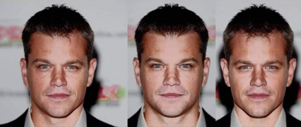 Matt Damon : symétrie du visage et beauté