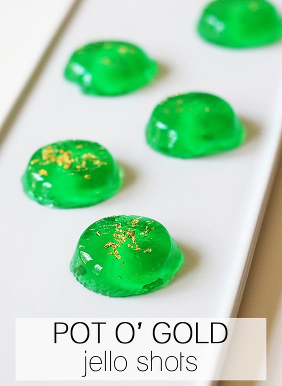 Pot O'Gold Jello Shots