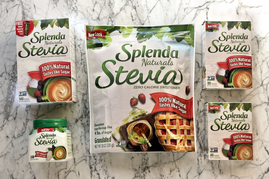 Gamme de produits Splenda Naturals Stevia