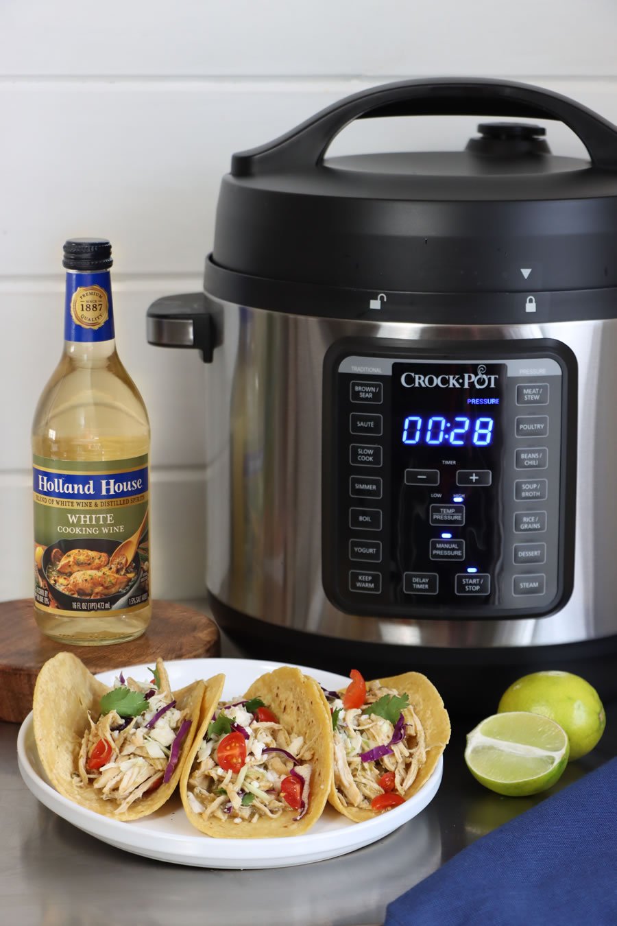 Tacos au poulet au piment vert Crock Pot