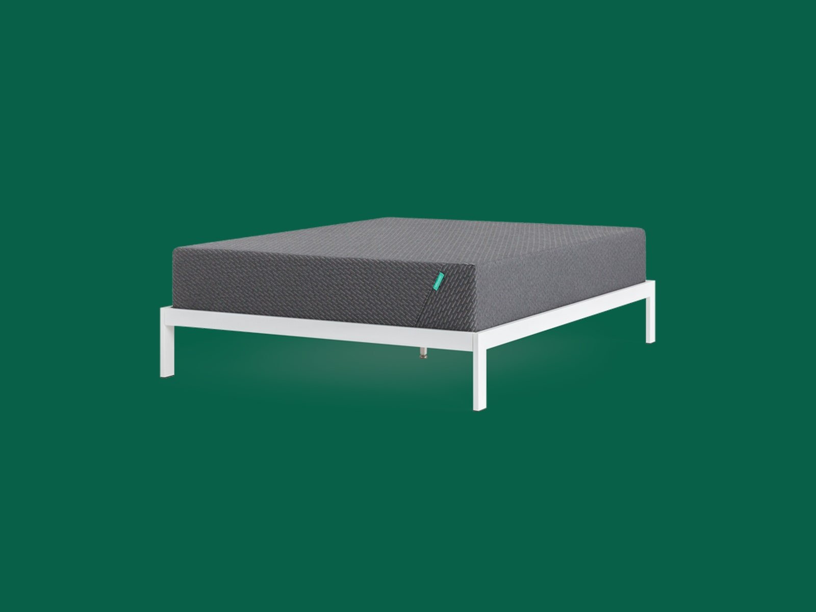 Matelas Tuft et Needle Mint sur fond vert